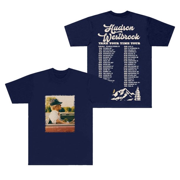 Hudson Westbrook Take Your Time Tour Camisetas Verano Mujeres Hombres Moda Cuello Redondo Camiseta de Manga Corta
