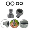 thumbnail image 3 of 3/4 Inch Hose Connection Adapter Female Thread Faucet Connector for Garden Irrigation System (2 Pack), 3 of 8
