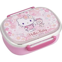Hello Kitty - Women's Pink Cherry Blossom Lunch (Bento) Box With Dividers from Japan 360 ml (12.17 fl oz)