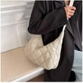 thumbnail image 5 of JUYGO Puffer Shoulder Bag Cutecore Fairycore Coquette Crossbody Bag Kawaii Pillow Shopper Bag Cottagecore Purse (White,One size), 5 of 7