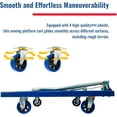 thumbnail image 4 of 440LBS Foldable Heavy Duty Moving Hand Push Cart Dolly Flatbed Platform Truck with Wheels for Loading Storage Home Warehouse Garage Logistics Express, 4 of 7