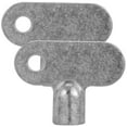 thumbnail image 1 of FRCOLOR metal water key Radiator Bleed Key for Kitchen Use Made of Zinc Alloy Silver Color 2 Pieces,1.18"X0.79"X0.24", 1 of 5