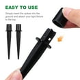 thumbnail image 2 of FRCOLOR 10 Pcs Ground Spike Replacement Garden Solar Light Stakes Metal Spike Yard Stakes Pathway Lights Spike Replacement, 2 of 5