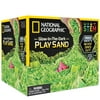 National Geographic Play Sand - 6 lbs of Sand with Castle Molds (Glow-in-the-Dark!)