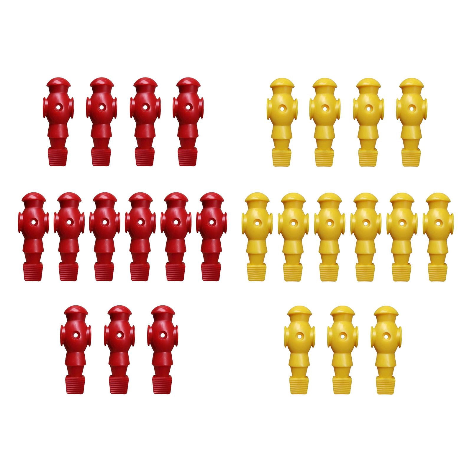 harayaa 26Pcs Table Soccer Men Player Football Player Birthday Indoor Table Game Toy Red Yellow