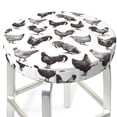 thumbnail image 3 of Disketp Funny Chicken Funda Redonda para Taburete, Funda de Cojín para Silla de Bar Suave y Elástica-14 inch, 3 of 7