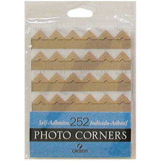 Scrapbook Adhesives Paper Photo Corners Self-Adhesive 108/Pk-Black