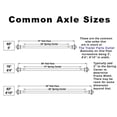 thumbnail image 4 of 8k TK Hybrid Trailer Axle - 8000 lb Electric Brake 8 lug 9/16" Studs (12" x 2" Brake - 3.5" Tube), 89/74 Hubface/Spring Center - (6'4) Frame Width / 8x6.5 Bolt Pattern, 4 of 8