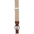 thumbnail image 2 of CTM  Elastic and Leather Suspender Gift Set with Clip Button and Swivel Ends (Men), 2 of 5