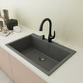 thumbnail image 5 of Bocchi 1604-0126 Campino Uno 33" Undermount Single Basin Granite Kitchen Sink - Grey, 5 of 7