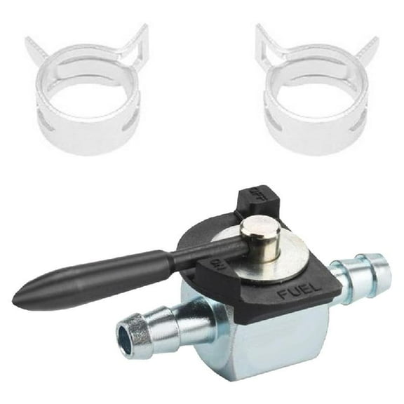 Inlines Gas Shutoff Valves 1/4Inch Fuels Line Cut Off Valves With Clamps