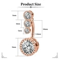 thumbnail image 3 of QJUHUNG 14G Belly Button Ring Candy Navel Rings Belly Button Piercing Rose Gold, 3 of 7