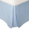 thumbnail image 1 of Striped Soft & Wrinkle Free Microfiber Bed Skirt, 15" Drop, Light Blue, Queen, 1 of 1
