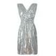 thumbnail image 3 of Vestidos de Fiesta Elegantes casuales para mujer Vestidos de fiesta con lentejuelas Sin mangas Traje formal Ygjytge Plata T XL para Mujer, 3 of 8