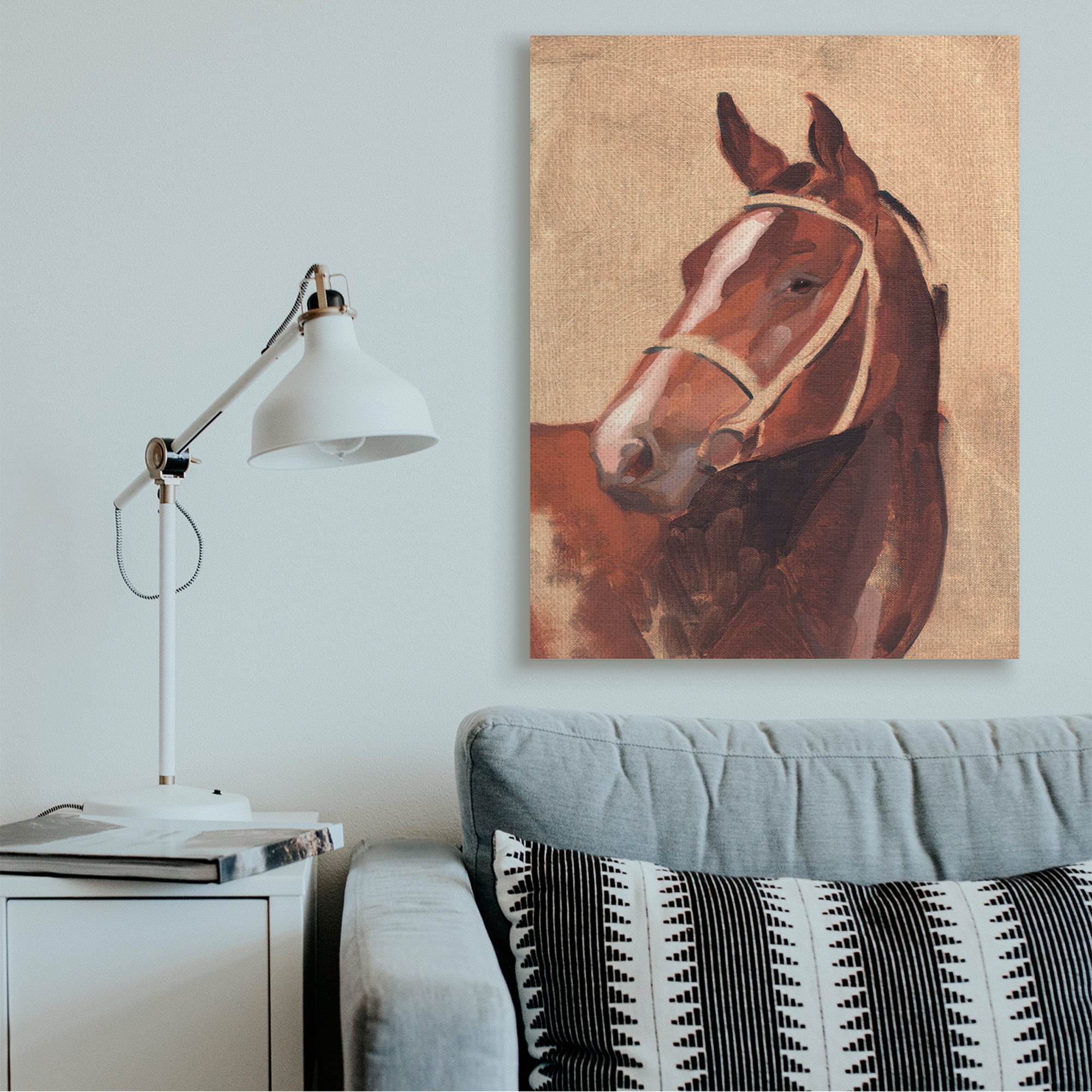Stupell Industries Southwestern Vintage Horse Equestrian Portrait Canvas Wall Art by Jacob Green