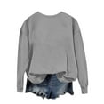 thumbnail image 3 of Women's 67 Graphic Crewneck Sweatshirts Casual Loose Long Sleeve Pullover Tops, 3 of 4