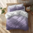 thumbnail image 2 of Purple Gradient Duvet Cover Set Twin Size Soft Lightweight Comforter Covers 4 Piece Bedding Set with 1 Duvet Cover 1 Bed Sheet & 2 Pillow Shams, 2 of 8