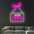 thumbnail image 3 of Handmadetneonsign Open For Business Led Sign, We Are Open Neon Sign, Open Led Light, Custom Text, 3 of 5