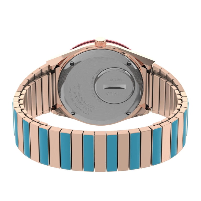 Timex Women's Q Malibu Watch, 36mm, Stainless Steel Expansion Band