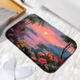 thumbnail image 6 of 1pc Sunset over Seaside Absorbent Non-Slip Bathroom Thickened Flannel Rug Decor,Soft,Quick Drying,Suitable For Indoor/outdoor Use,Bathrooms,Bedrooms,Kitchens,Terrace,Laundry Rooms,16"x24", 6 of 9