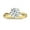 Yellow Gold, variant on IGI Certified 1.50 Carat Round Lab Grown White Diamond Solitaire Intertwined Strands Engagement Ring for Women in 10K Solid Yellow Gold, Size 7