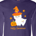 thumbnail image 4 of Inktastic Happy LLamaween Long Sleeve T-Shirt, 4 of 5