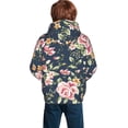 thumbnail image 6 of Kll Unisex Kids Boys Girls Hooded Pocket Pullover Hoodies-Vintage Floral, 6 of 9