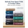 thumbnail image 5 of LANE LINEN 16 Pc Towel Set for Bathroom - 100% Cotton, Thick & Luxuriously Soft, Machine Washable - Navy, 5 of 9