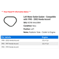 thumbnail image 2 of Left Water Outlet Gasket - Compatible with 1990 - 2002 Honda Accord - Fel-Pro, 2 of 2