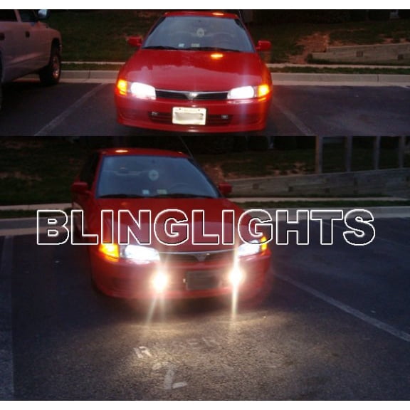 1997-2002 Mitsubishi Mirage Xenon Fog Lights Driving Lamps Kit 1998 1999 2000 2001