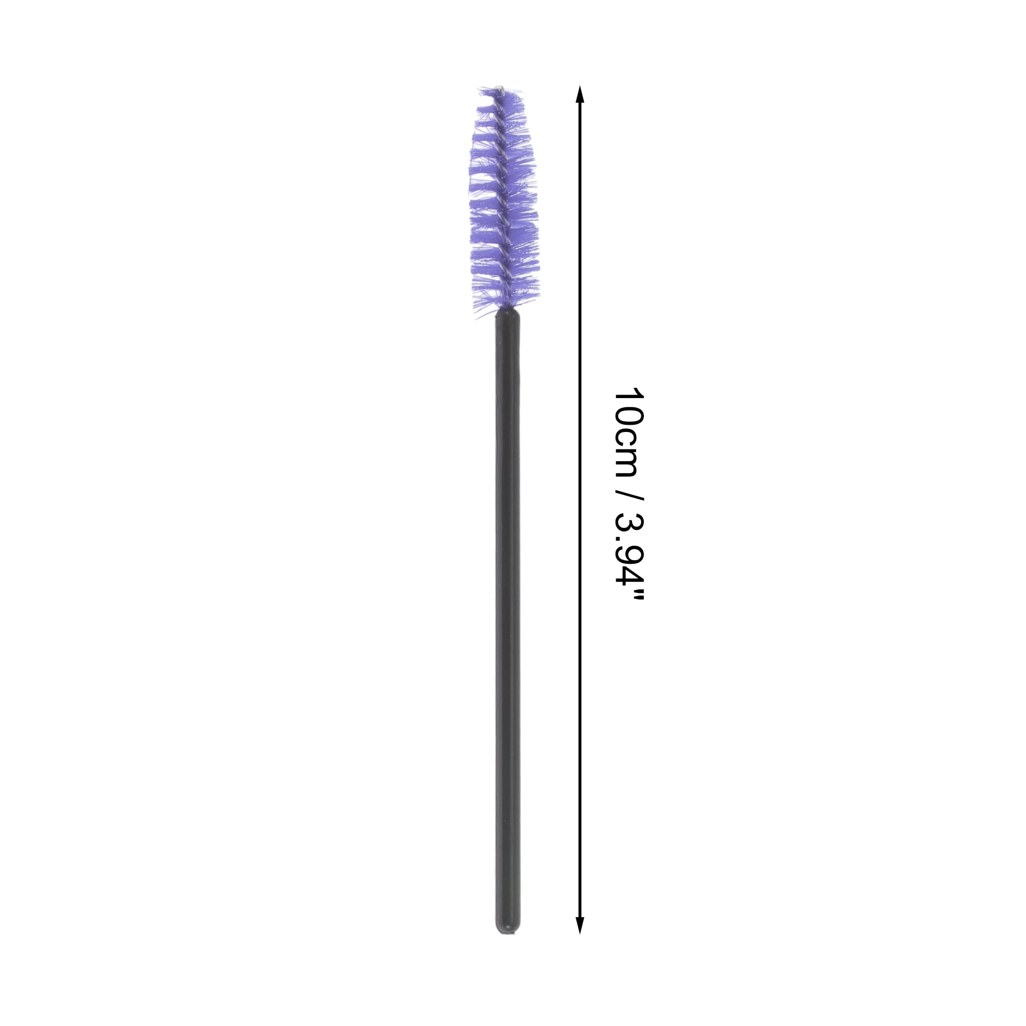 Unique Bargains Convenient Eyebrows Brushes for Travel 50 Pcs Black, Purple