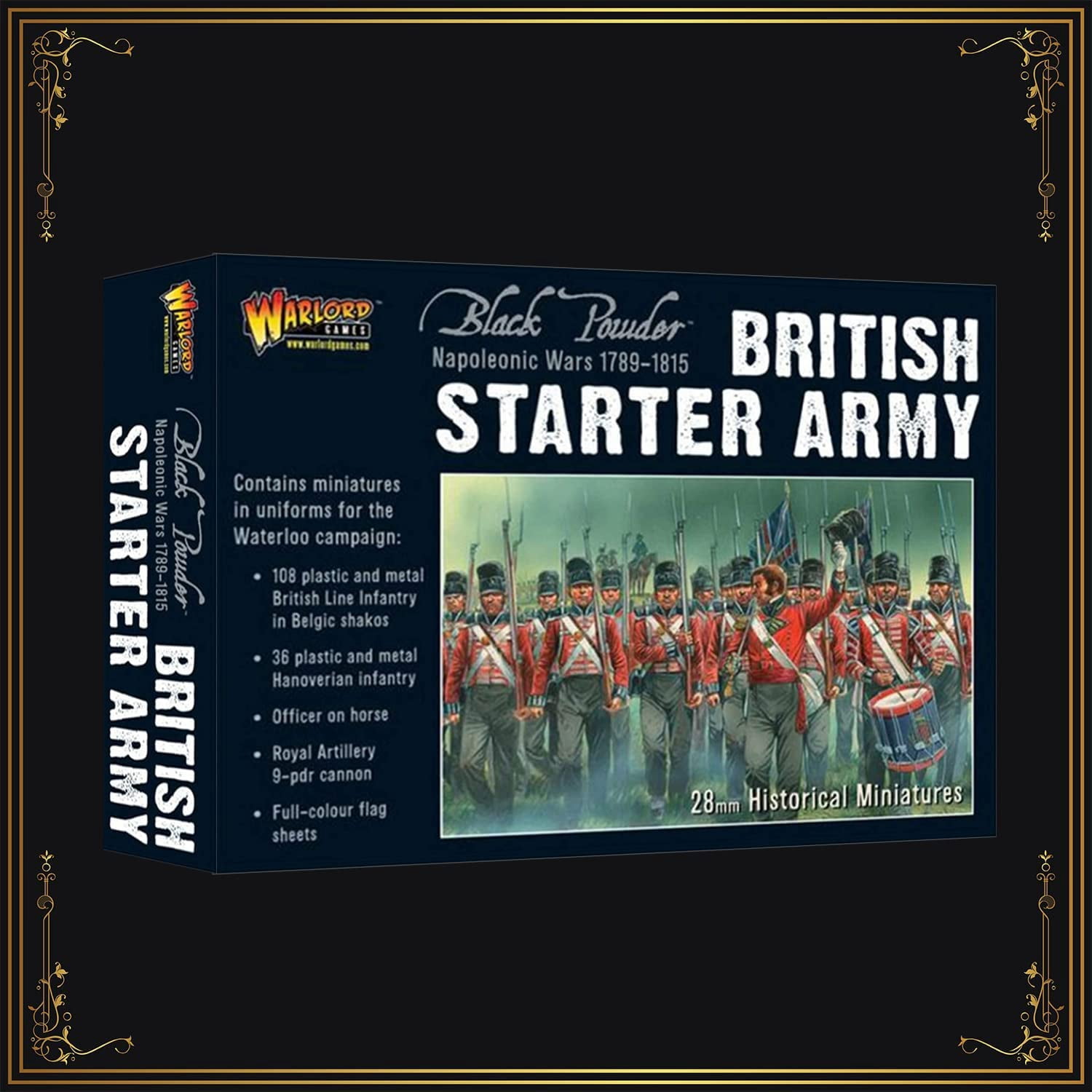 Wargames Delivered - Warlord Games Black Powder Napoleonic - British Starter Army (Waterloo Campaign) Miniatures