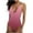 Hot Pink, variant on One Piece Gradient Swimsuit for Women Sexy Open Back Swimsuits High Cut Bathing Suit Deep V Neck Tummy Control Swimwear Orange S