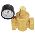 thumbnail image 4 of Ccdes Pressure Regulator, Brass Pressure Regulator,DN25 Brass Adjustable Water Pressure Reducing Regulator Reducer+Gauge Meter, 4 of 8