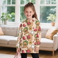 thumbnail image 3 of Psesaysky Girls Hoodies Cute Capybara Watermelon Print Pullover Hooded Sweatshirts Kids Warm Casual Hoodie Dress Outfits Fall Winter Clothes for 9-10 Years, 3 of 7