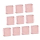 thumbnail image 4 of 10 cajas de almacenamiento para uñas a presión, cuadradas y transparentes. Rosa, 4 of 9