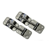2 Pack: RV T-Style Door Holder Catch 3-1/2" for Latch Holder Camper Trailer Cargo Hatch Black