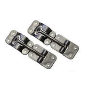 2 Pack: RV T-Style Door Holder Catch 3-1/2" for Latch Holder Camper Trailer Cargo Hatch Black