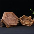 thumbnail image 4 of Base de jarrón de madera en miniatura con pedestal for té, figuras decorativas, estante, 4 of 6