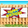 thumbnail image 1 of Happy Birthday 13 oz Vinyl Banner With Metal Grommets, 1 of 4