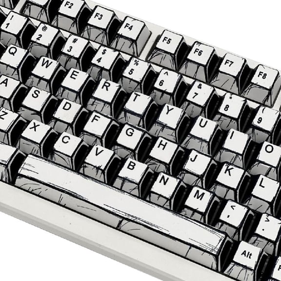 Misright 78Keys PBT Dye Sublimations Original Profile Keycap Keyboards for 60% 61 64 68