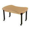 thumbnail image 1 of Wood Designs HPL2436CA1217C6 24 x 36 Po Mobile Synergie de Jonction&44; Table en Stratifié Haute Pression avec Pieds Réglables 14-19 Po., 1 of 1