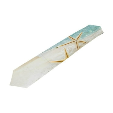 POPCreation Starfish Beach Shell Table Runner Table Top Decoration Home Decor 13x90 inches