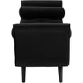 thumbnail image 6 of Storage Bench for Bedroom End of Bed, 65" Velvet Upholstered Rolled Armed Button Tufted Stool Bench, Storage Ottoman Long Bench with with 2 Pillows for Entryway (Black), 6 of 8