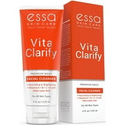 ESSA Skin Care VitaClarify Premium Organic Facial Cleanser for All Skin Types, Hydrating, Wrinkle Reduction, Antioxidants, and Anti-Aging Support 4 oz
