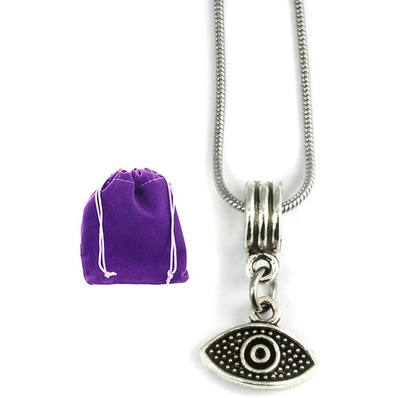 Evil Eye Jewelry | Evil Eye 100% Stainless Steel Silver Colored with Evil Eye Charms by Dave The Bunny