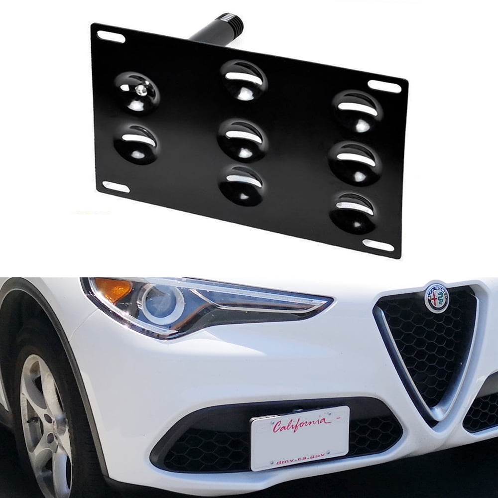 Powder Coasted Color Fit Alfa Romeo Stelvio Stainless Steel Red License Plate Frame