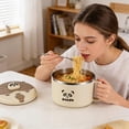 thumbnail image 5 of Soup Bowl with Lid, Large Capacity, Instant Noodle Bowl for Travel Camping Office, 5 of 9