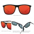 thumbnail image 4 of Lentes de Sol Cuadrados Polarizados ZENOTTIC para Hombre en Fibra de Carbono, 4 of 7