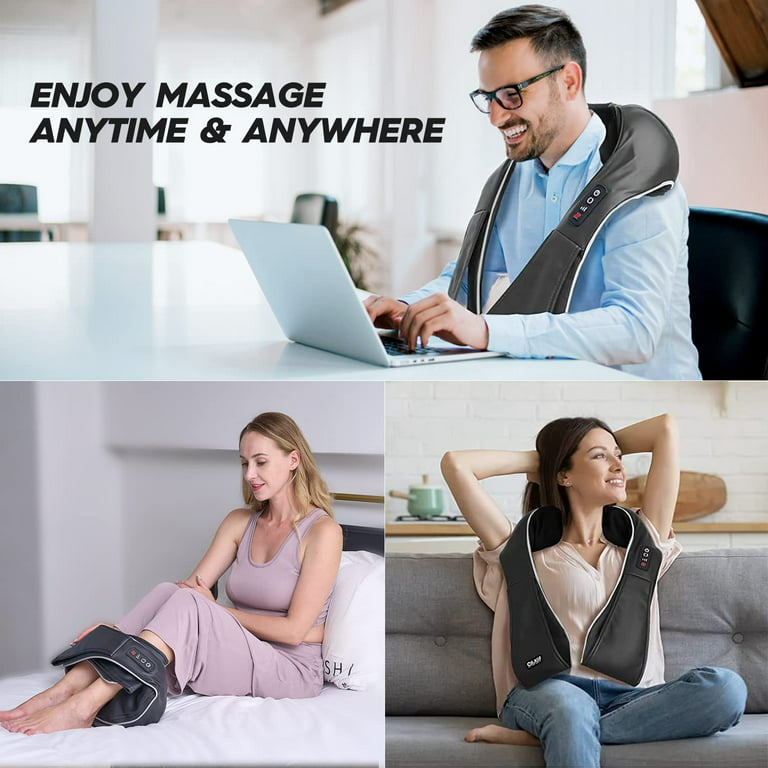 Boriwat Back Massager with Heat, Shiatsu Back and Neck Massager Pillow for Pain Relief, Massagers for Neck and Back, Shoulder, Leg, Perfect Gift for